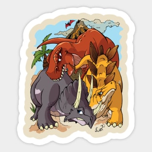 Cretaceous Crack Down! Sticker